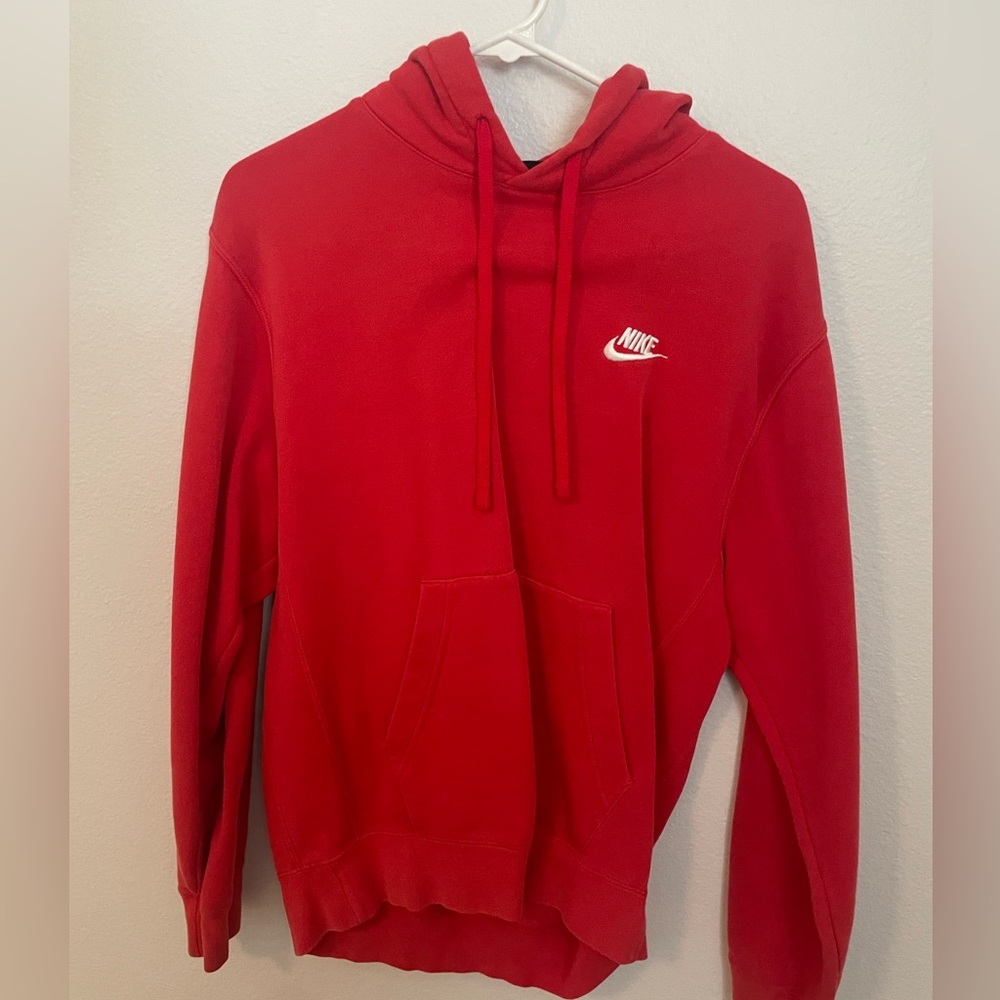 Nike Red hoodie. ask to see try on. obo